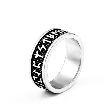 PIERŚCIEŃ SYGNET Wikingów NORDYCKI Amulet RUNA 468