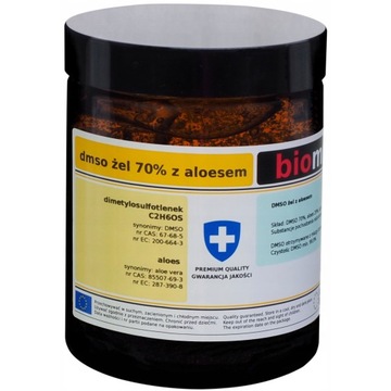 DMSO ŻEL Z ALOESEM 70% BIOMUS 180ml Dimetylosulfotlenek Aloes