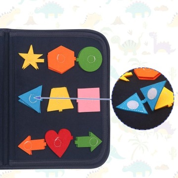 МЯГКИЙ ЧЕМОДАН МОНТЕССОРИ, СЕНСОРНАЯ МАНИПУЛЯЦИОННАЯ ДОСКА ДЛЯ ДЕТЕЙ