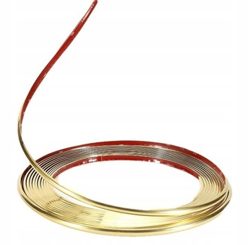 LISTWA OZDOBNA TAŚMA złota gold chrom 12 mm 8m
