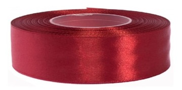 Wstążka Tasiemka Satynowa 25mm 32m BURGUND 8056