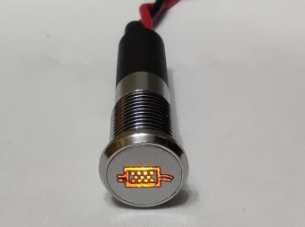 Dioda LED 12V sygnalizacja wypalanie DPF srebrna MIX KOLOR