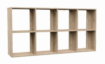 REGAŁ OTWARTY STOJĄCY PÓŁKA SZAFKA MALAX 2X4 DĄB SONOMA