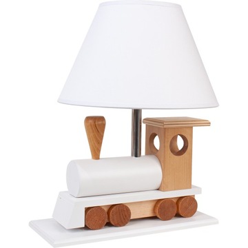 BIAŁA LAMPA DLA CHŁOPCA NOCNA POCIĄG LOKOMOTYWA