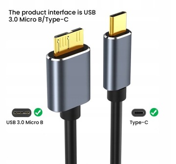 КАБЕЛЬ ДЛЯ ВНЕШНЕГО HDD USB C 3.0 MacBook