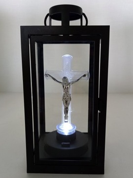 ФОНАРЬ С КРЕСТОМ СВЕТОДИОДНЫЙ КРЕСТ ДЛЯ ТОБИЛЬНОГО ФОНАРЯ R6 БАТАРЕИ ЧЕРНЫЙ КАРТРИДЖ