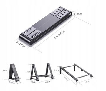 АЛЮМИНИЕВАЯ ПОДСТАВКА, ПОДСТАВКА ДЛЯ ТЕЛЕФОНА ДЛЯ НОУТБУКА