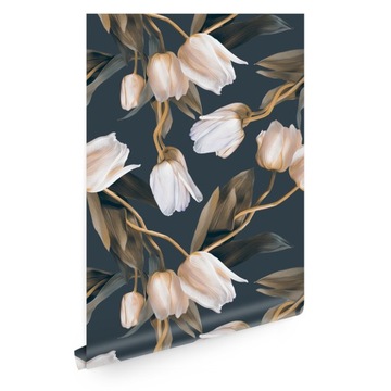 Tapeta kwiaty tulipany glamour T01591