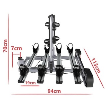 Platforma rowerowa Amos Giro 4 na 4 rowery
