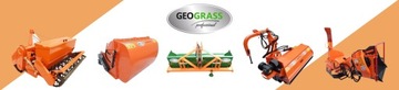 Kosiarka bijakowa z koszem do trawy i liści do traktorka Geograss FCN 90 cm
