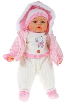 ŚLICZNA lalka BABY bobas BORN w zimowym ubranku SMOCZEK mówi i śpiewa nr21