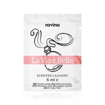RAVINA PERFUMY DO PRANIA LA VIA E BELLA PRÓBKA 6ml ZAPACH DO UBRAŃ TKANIN
