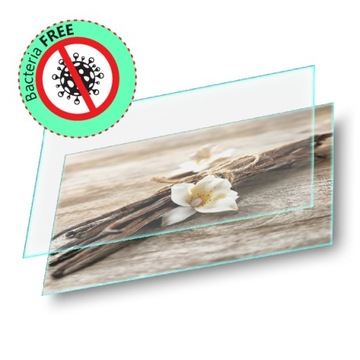 Стеклянная защитная пластина для плиты 60х52 Черный ДЛЯ КУХНИ