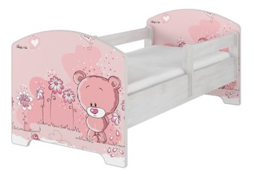 Łóżko dziecięce dla dzieci OSKAR 140X70 BABY BOO wzory