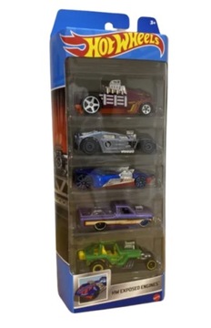 HOT WHEELS AUTO AUTA 5 SZTUK MIX RESORAK HW EXPOSED ENGINES