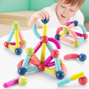 XXL МАГНИТНЫЕ БЛОКИ ОБРАЗОВАТЕЛЬНЫЕ МАГНИТНЫЕ ПАЛОЧКИ 78