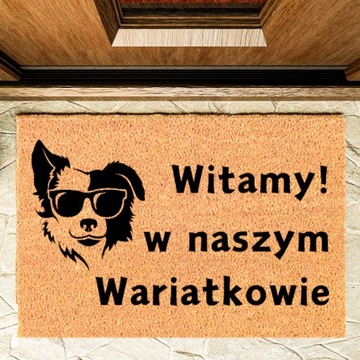 Prezent na Parapetówkę Wycieraczka do domu z Grawerem