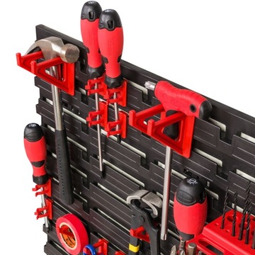 Доска для инструментов в гараже + 16 держателей для полок.