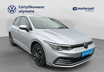 Volkswagen Golf VIII Hatchback 1.5 TSI EVO 130KM 2021 Volkswagen Golf Life Pakiety, ACC, Podgrzewane fotele, Podgrzewana kierow, zdjęcie 12