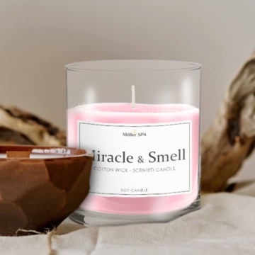 Möller SPA ЧУДО И ЗАПАХ СОЕВАЯ НАТУРАЛЬНАЯ СВЕЧА ДУХИ АРОМАТИЧЕСКАЯ СВЕЧА