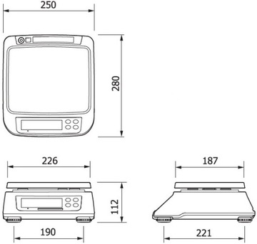 Торговые весы CAS SW-II CR15 RS