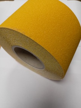 Taśma antypoślizgowa 100mm/18m schody klej -30°C żółta
