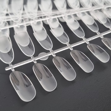 ГИБКИЕ ПРОЗРАЧНЫЕ НАСАДКИ 120ШТ, ОВАЛ + КЛЕЙ