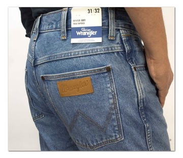 Wrangler River Stone Mirage spodnie jeansy W34 L32