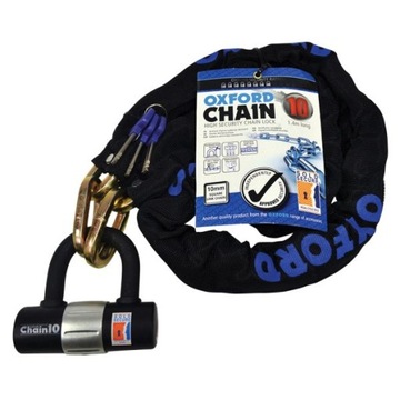 Łańcuch z kłódką OXFORD MTR 1,4m x 10mm