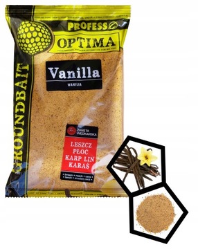Zanęta Profess Optima Wanilia 1kg SPŁAWIK/FEEDER KARP/LESZCZ ŚWIEŻE