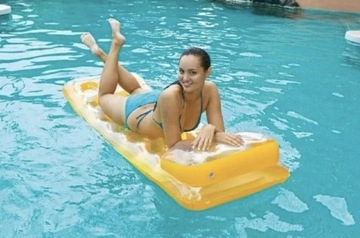 MATERAC DMUCHANY DO PŁYWANIA PLAŻOWY INTEX BASEN