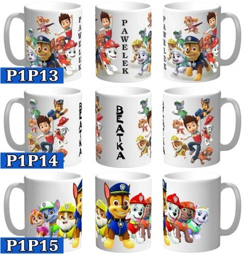 КРУЖКА PAW PATROL СОБАКИ PAW PATROL + БЕСПЛАТНОЕ ИМЯ