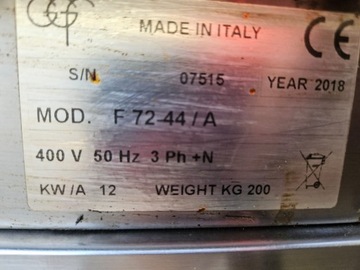 GGF 2-камерная печь для пиццы 2x4x36 см FR-Line