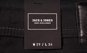 JACK AND JONES spodnie DARK BLUE jeans TIM W29 L34