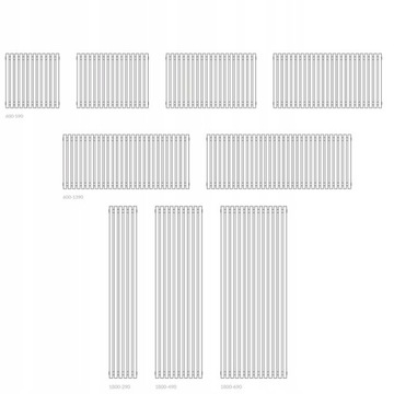 вертикальный комнатный радиатор 180 x 29 TUNE 967W