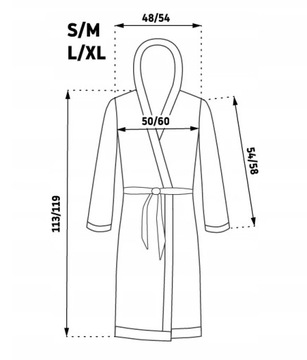 МУЖСКОЙ ХАЛАТ С ВЫШИВКОЙ KING, БЕЛЫЙ С ВОРОТНИКОМ S/M