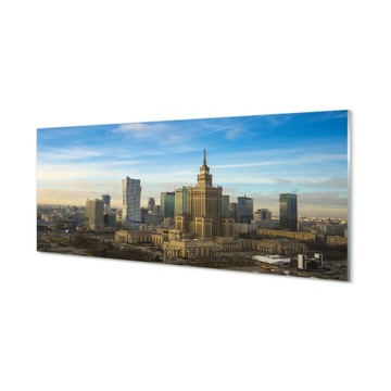 Ścienny panel Warszawa Panorama wieżowce 125x50 cm
