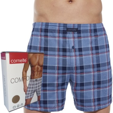 CORNETTE bokserki COMFORT box luźne 002/279 kratka