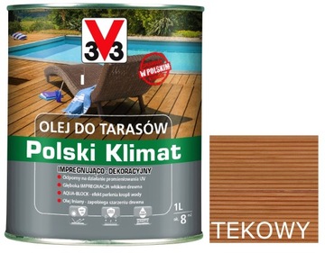 V33 OLEJ DO TARASÓW TEK 1L 3V3