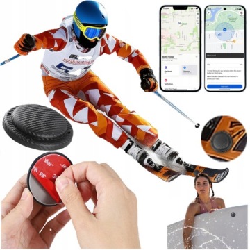 Gps lokátor MiTag SkinFinder Duo Android Ios Apple pro lyží na kočárku a prkně