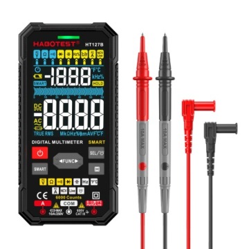 ЦИФРОВОЙ УНИВЕРСАЛЬНЫЙ МУЛЬТИМЕТР TRUE RMS NCV ТЕРМОПАРА КАБЕЛИ КЕЙС БАТАРЕИ