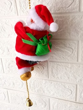 ДЕД МОРОЗ НА ВЕРЕВКЕ РОЖДЕСТВЕНСКОЕ УКРАШЕНИЕ 100СМ