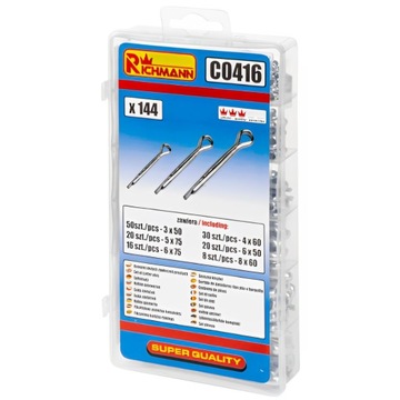 НАБОР ПРЯМЫХ БОЛЬШИХ ФРЕЗ НАБОР ИЗ 144 ПРЕДМЕТОВ RICHMANN C0416