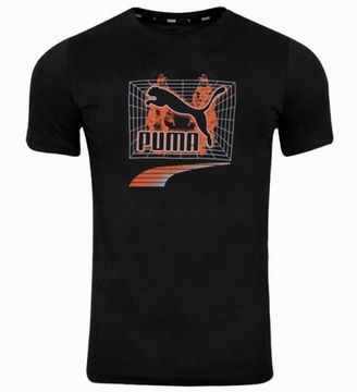 2996 KOSZULKA MĘSKA PUMA BAWEŁNIANA T-SHIRT BAWEŁNA CZARNA XS