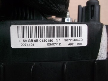 PEUGEOT 208 ULOŽENÍ AIRBAG ŘIDIČE