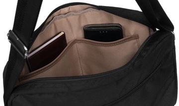 Duża torba na laptopa 15 na ramię lekka czarna