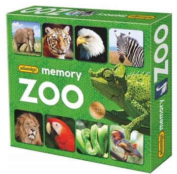 Memory ZOO Gra Pamięciowa dla Dzieci 40 Par Zwierząt Adamigo 5+