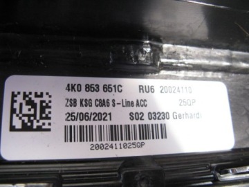 РЕШЕТКА РАДИАТОРА ДЛЯ AUDI A6 C8 SLINE 4K0853651C SLINE