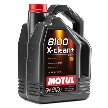 Olej MOTUL 8100 X-clean+ 5W30 5L VW 504.00/507.00