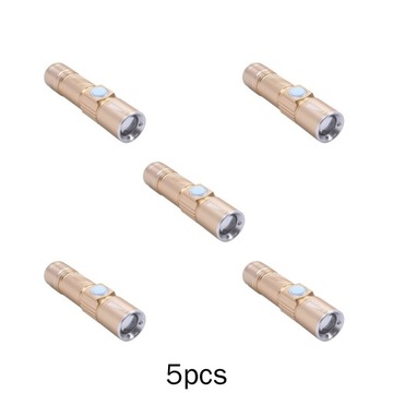 5 светодиодных перезаряжаемых USB-фонариков Mini Q5 с опцией